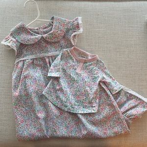 Beaufort bonnet set for girl and doll